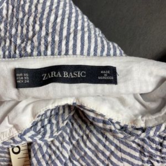 Zara Twist Front Blue & White Striped Jumpsuit - Picture 4 of 9
